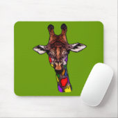 Rainbow Giraffe Mousepad (Mit Mouse)