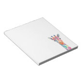 Rainbow Giraffe Notepad Notizblock (angewinkelt)