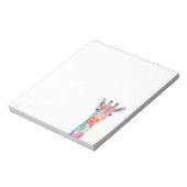 Rainbow Giraffe Notepad Notizblock (Rotiert)