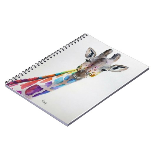 Rainbow Giraffe Notizblock (Linke Seite)