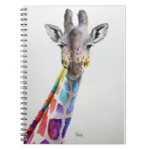 Rainbow Giraffe Notizblock (Vorderseite)