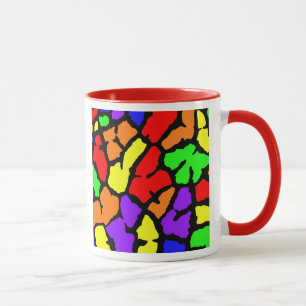 Rainbow Giraffe Print Tasse