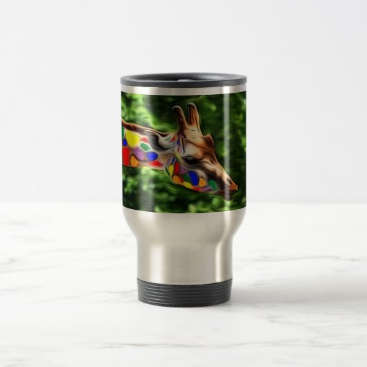 Rainbow Giraffe Reisebecher (Mittel)