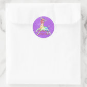 Rainbow Giraffe Stickers (Tasche)