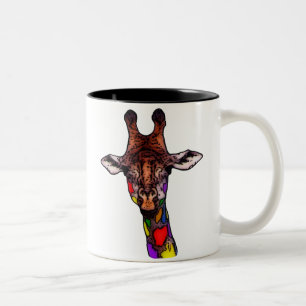 Rainbow Giraffe Tasse