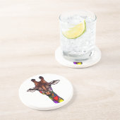 Rainbow Giraffe Untersetzer (Seite)