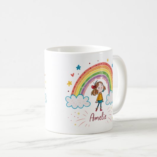Rainbow Girl Amelie 2 Kaffeetasse (VorderseiteRechts)
