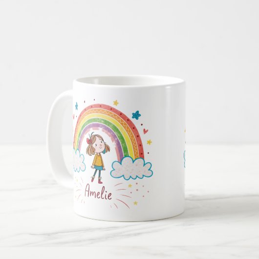 Rainbow Girl Amelie 2 Kaffeetasse (Vorderseite Links)