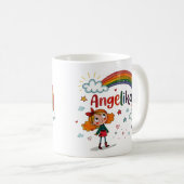 Rainbow Girl Angelika 2 Kaffeetasse (VorderseiteRechts)