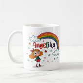 Rainbow Girl Angelika 2 Kaffeetasse (Links)