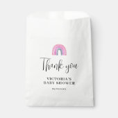 Rainbow Girl Baby Dusche Geschenktütchen (Vorderseite)