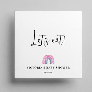 Rainbow Girl Baby Dusche Serviette