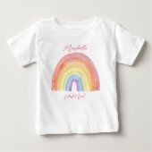 Rainbow Girl Baby T-shirt (Vorderseite)