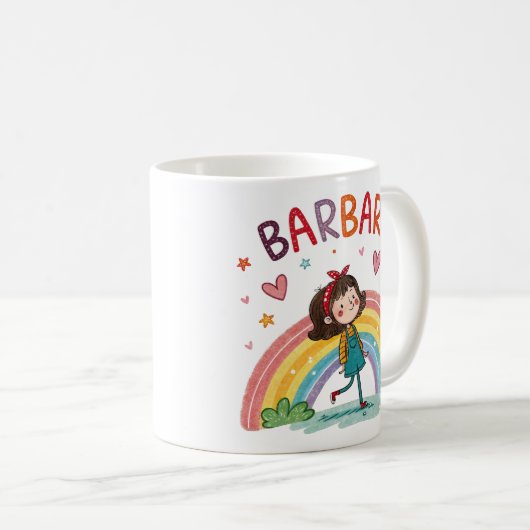 Rainbow Girl Barbara 1 Kaffeetasse (VorderseiteRechts)