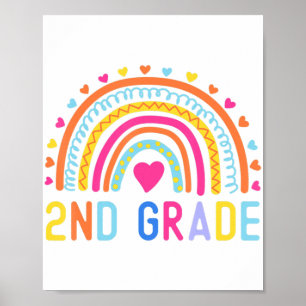 Rainbow Girl Boys Teacher Poster