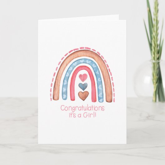 Rainbow Girl Card Karte (Vorderseite)