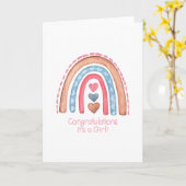 Rainbow Girl Card Karte (Gelbe Blume)