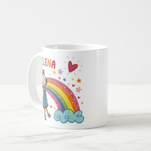 Rainbow Girl Helena 2 Kaffeetasse (Vorderseite Links)