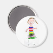 Rainbow Girl Magnet (Vorderseite/Rückseite)