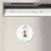 Rainbow Girl Magnet (In Situ (Geschirrspüler))