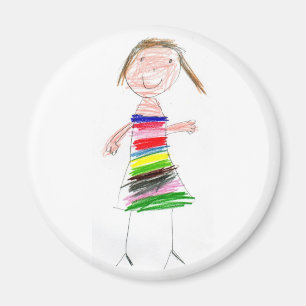 Rainbow Girl Magnet
