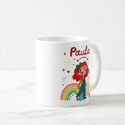 Rainbow Girl Paula 2 Kaffeetasse (VorderseiteRechts)