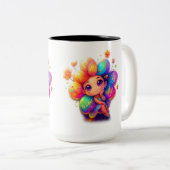 "Rainbow Girl Tasse - Niedlich Fantasy Character w (VorderseiteRechts)