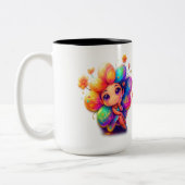 "Rainbow Girl Tasse - Niedlich Fantasy Character w (Links)