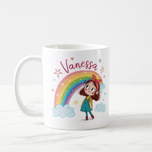 Rainbow Girl Vanessa 1 Kaffeetasse (Links)
