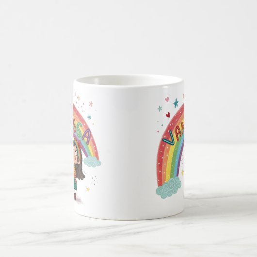 Rainbow Girl Vanessa 2 Kaffeetasse (Mittel)