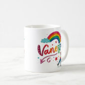 Rainbow Girl Vanessa 3 Kaffeetasse (VorderseiteRechts)