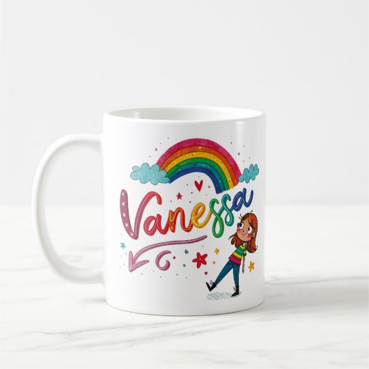 Rainbow Girl Vanessa 3 Kaffeetasse (Links)