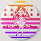 Rainbow girlfriend button (Vorderseite)