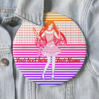 Rainbow girlfriend button