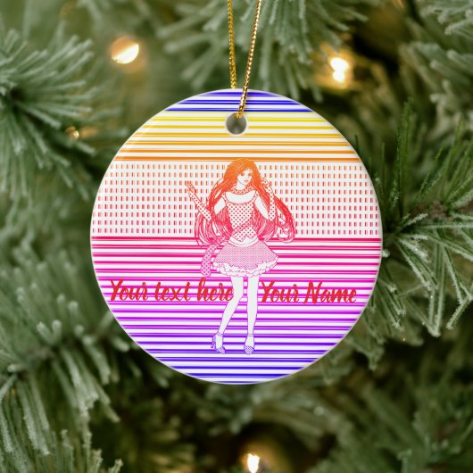 Rainbow girlfriend keramik ornament (Baum)