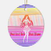 Rainbow girlfriend keramik ornament (Links)