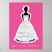 Rainbow Girls Assembly, Masonic Custom Poster Art (Vorne)