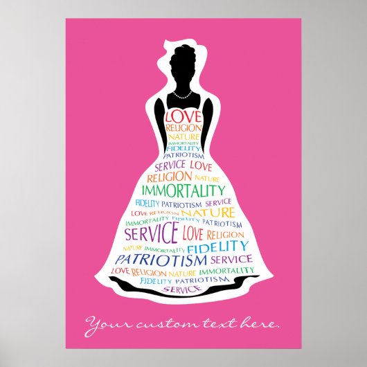 Rainbow Girls Assembly, Masonic Custom Poster Art (Vorne)