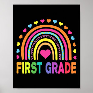 Rainbow Girls Boys Teacher Team 1. Klasse Poster