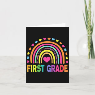 Rainbow Girls Boys Teacher Team 1st Gr Karte