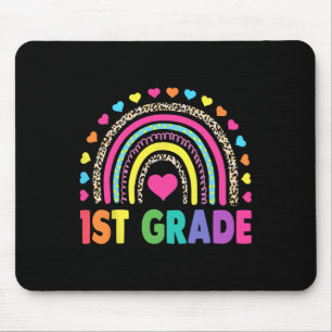 Rainbow Girls Boys Teacher Team 1st Gr Mousepad