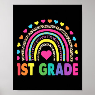 Rainbow Girls Boys Teacher Team 1st Gr Poster