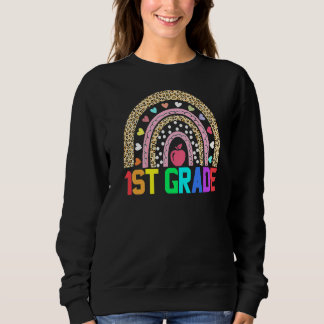 Rainbow Girls Boys Teacher Team 1st Gr Sweatshirt