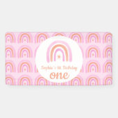 Rainbow Girls erste Geburtstagsparty Banner (Horizontal)