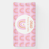Rainbow Girls erste Geburtstagsparty Banner (Vertikal)