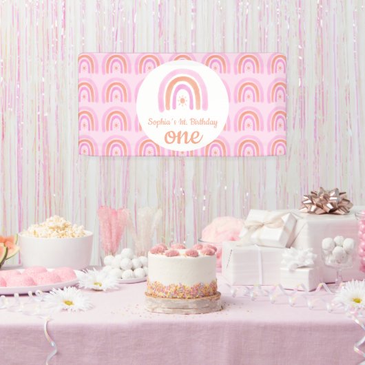 Rainbow Girls erste Geburtstagsparty Banner (Party)