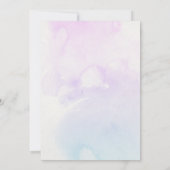 Rainbow Girl's Kindergeburtstag Party Geschenke Einladung (Rückseite)