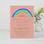 Rainbow Giro Einladung (Stehend Vorderseite)