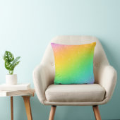 Rainbow-Glanz mit Sternen Kissen (Stuhl )