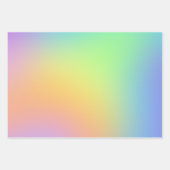 Rainbow-glänzende Papierfolien aus weichem Pastell Geschenkpapier Set (Vorderseite 3)